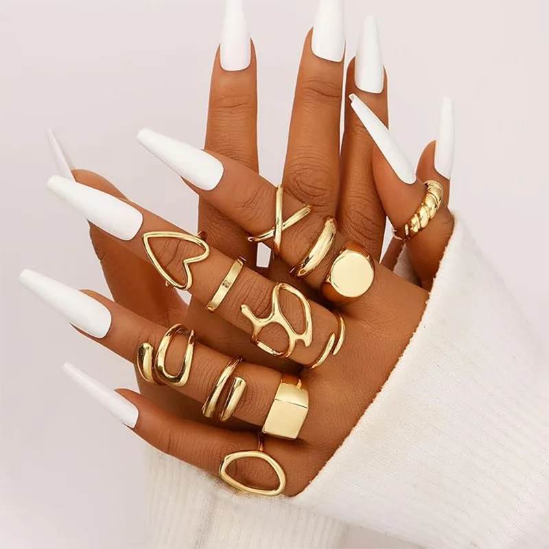 Cincin Fesyen Bersalut Emas Asli Wanita